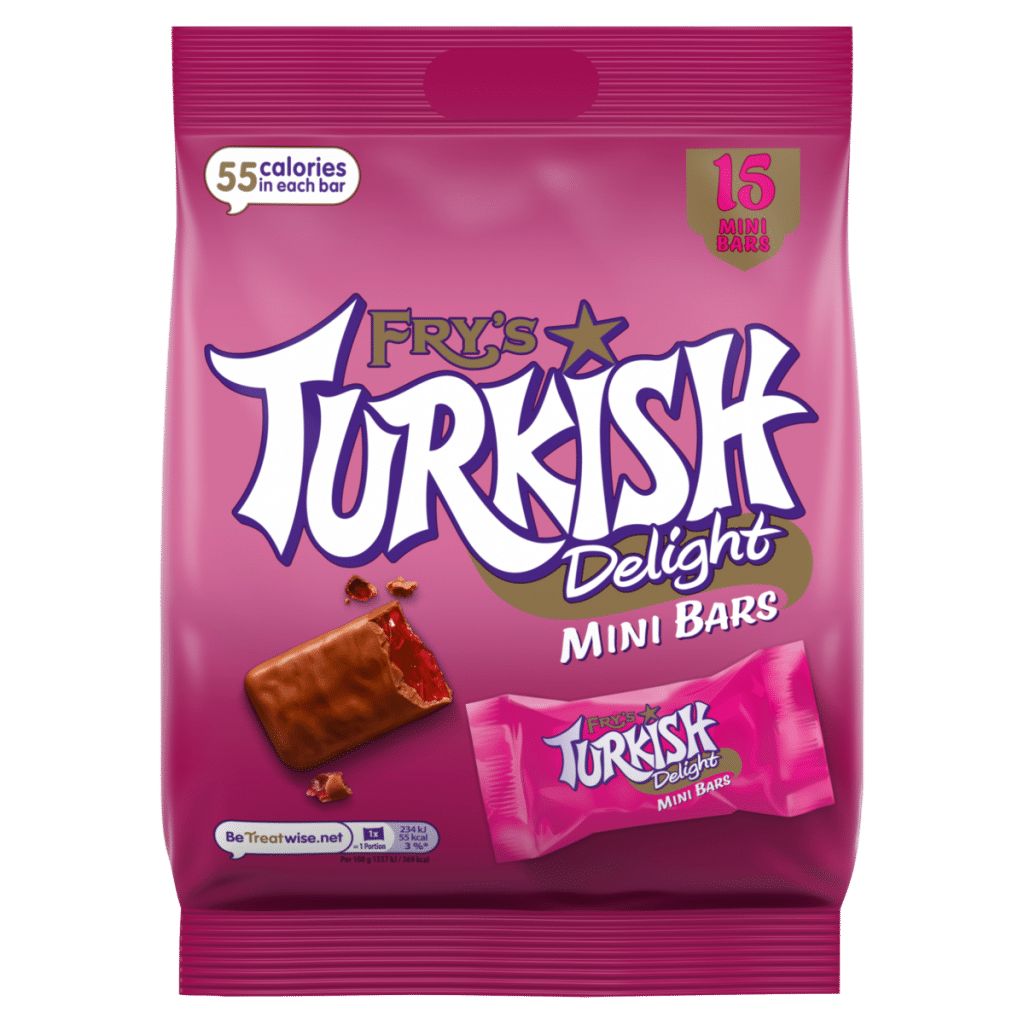 Fry’s Turkish Delight Chocolate Mini Bars 225g (15 x 15g)
