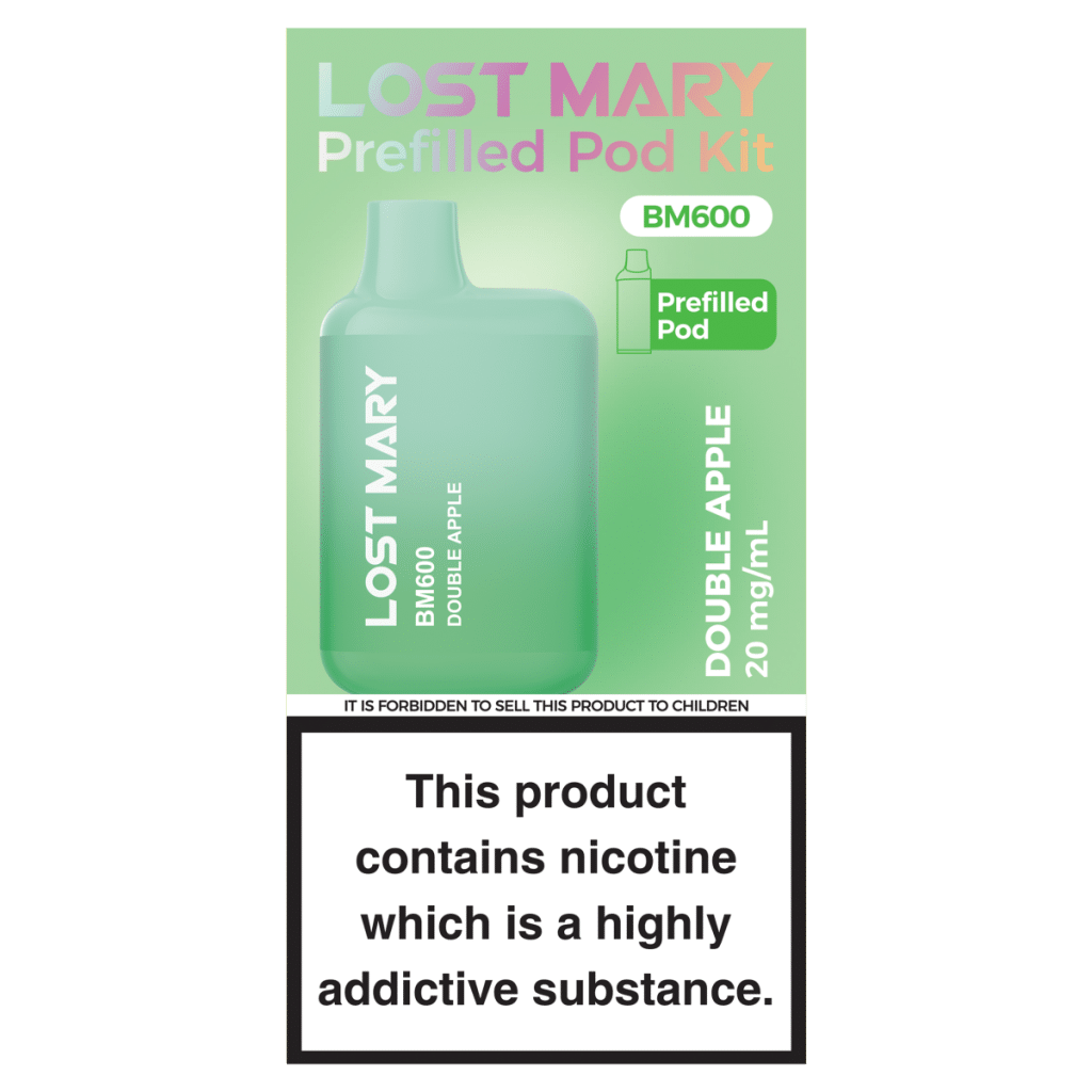 Lost Mary BM600 Double Apple Prefilled Pod Kit 20mg/ml
