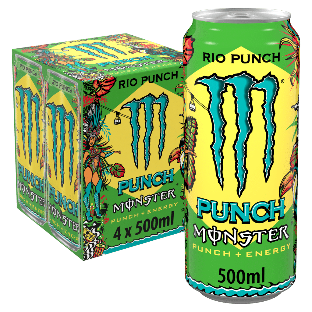 Monster Energy Drink Rio Punch 4 x 500ml