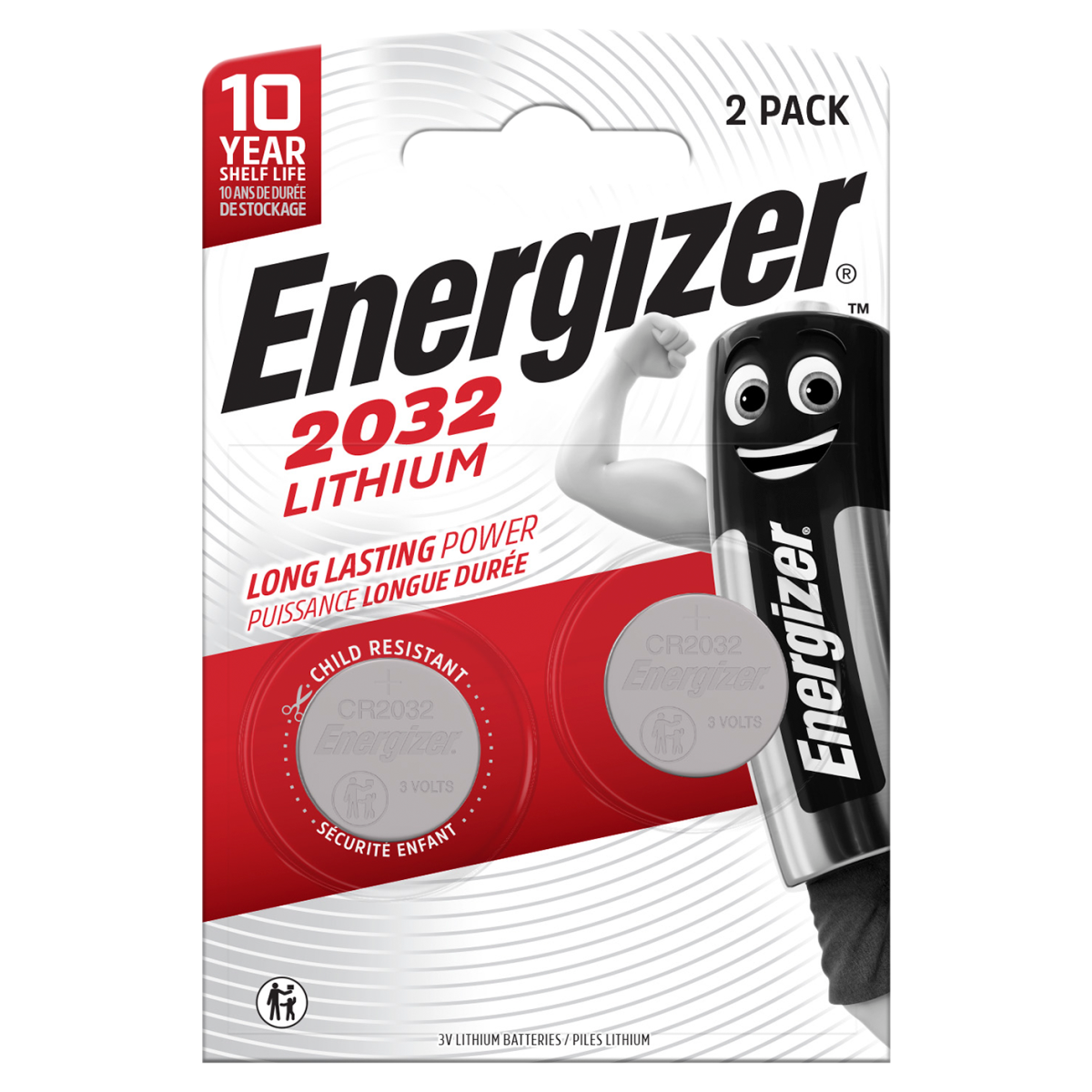 Energizer 2032 Lithium Coin Battery 2 Pack