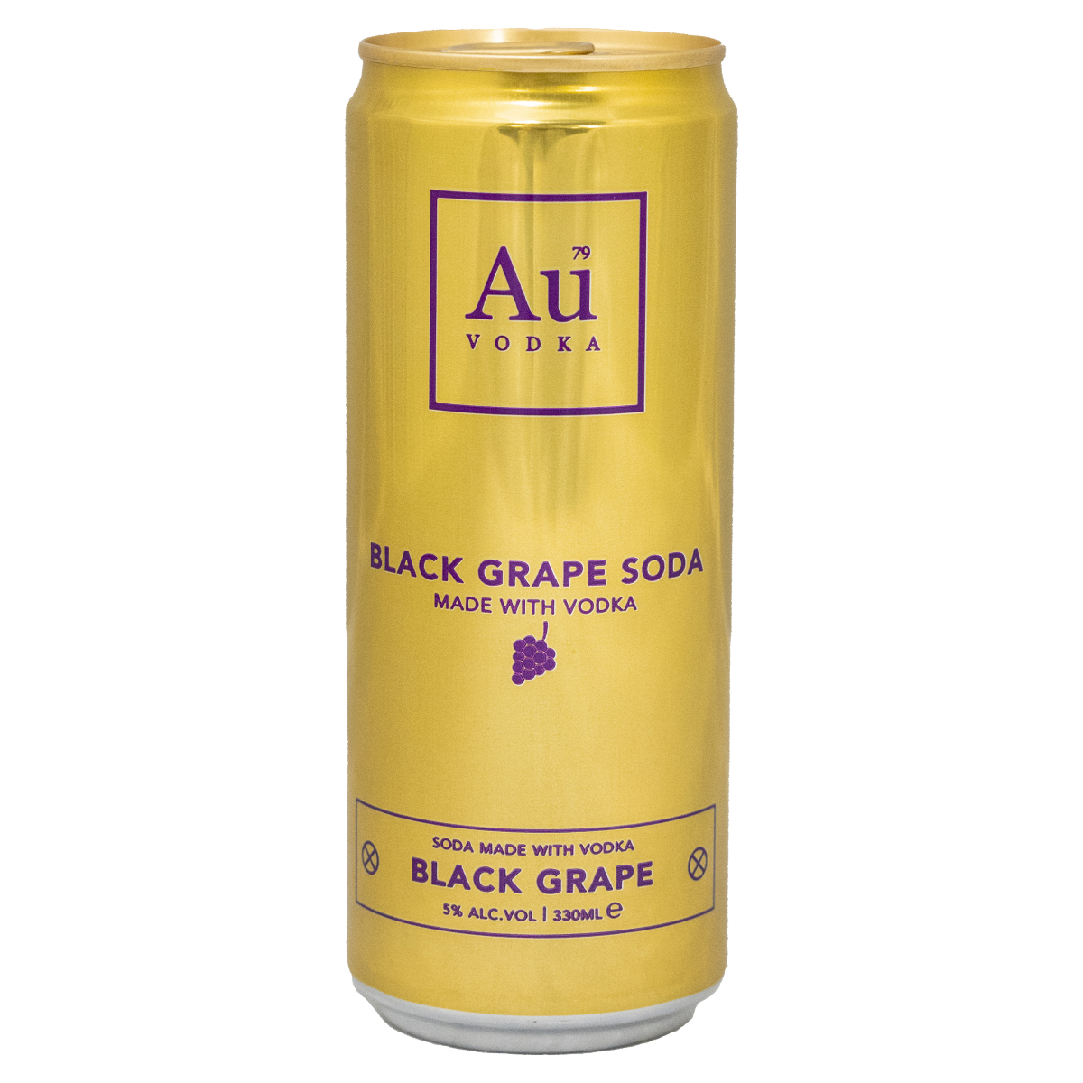 Au Vodka Black Grape Soda 330ml