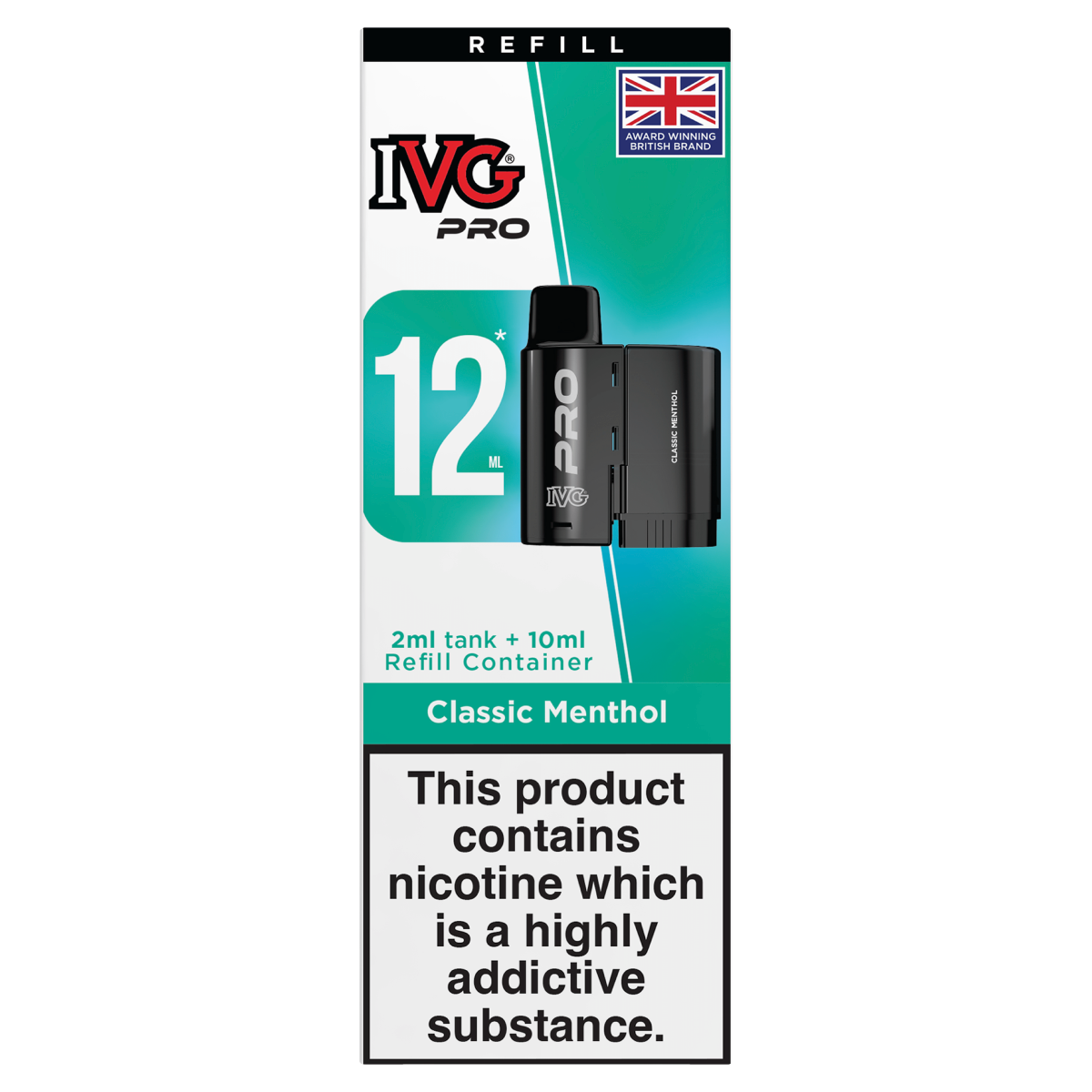 IVG Pro Refill Classic Menthol 12ml